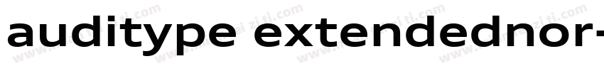 auditype extendednor字体转换
